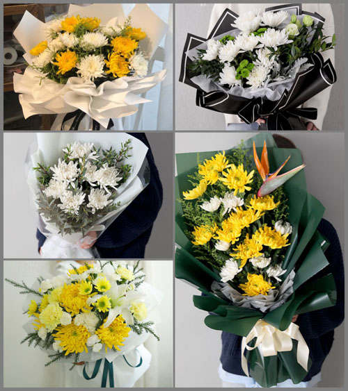 安徽铜陵市义安区钟鸣镇白事花束代送